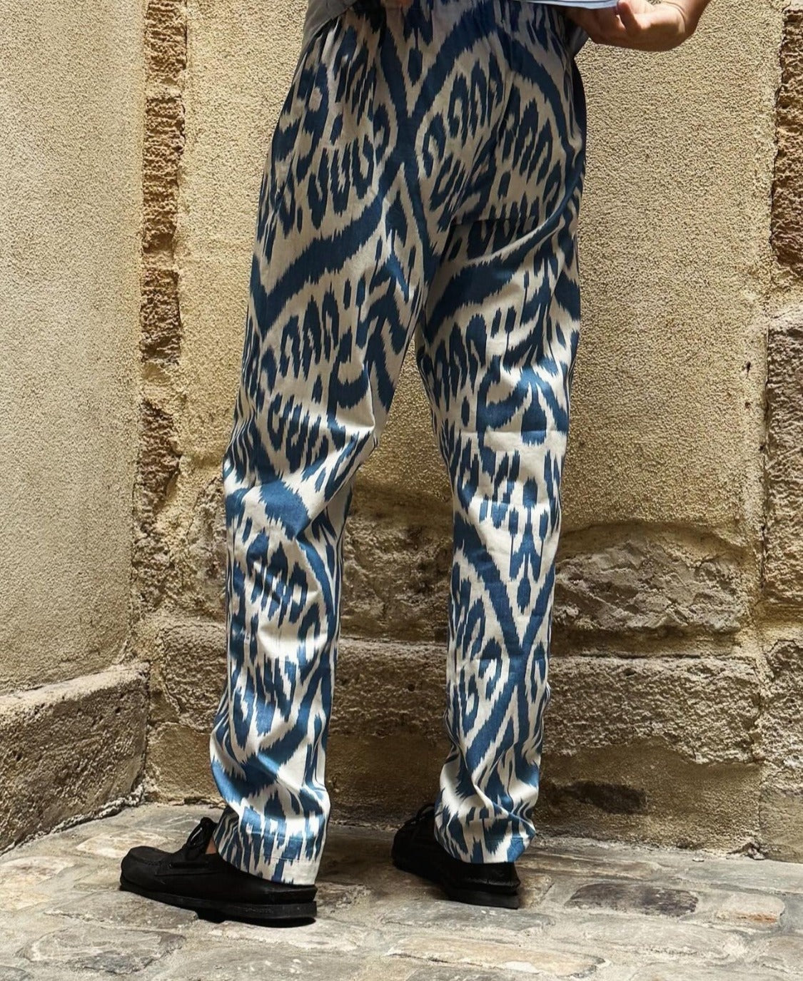 Ikat blue pants